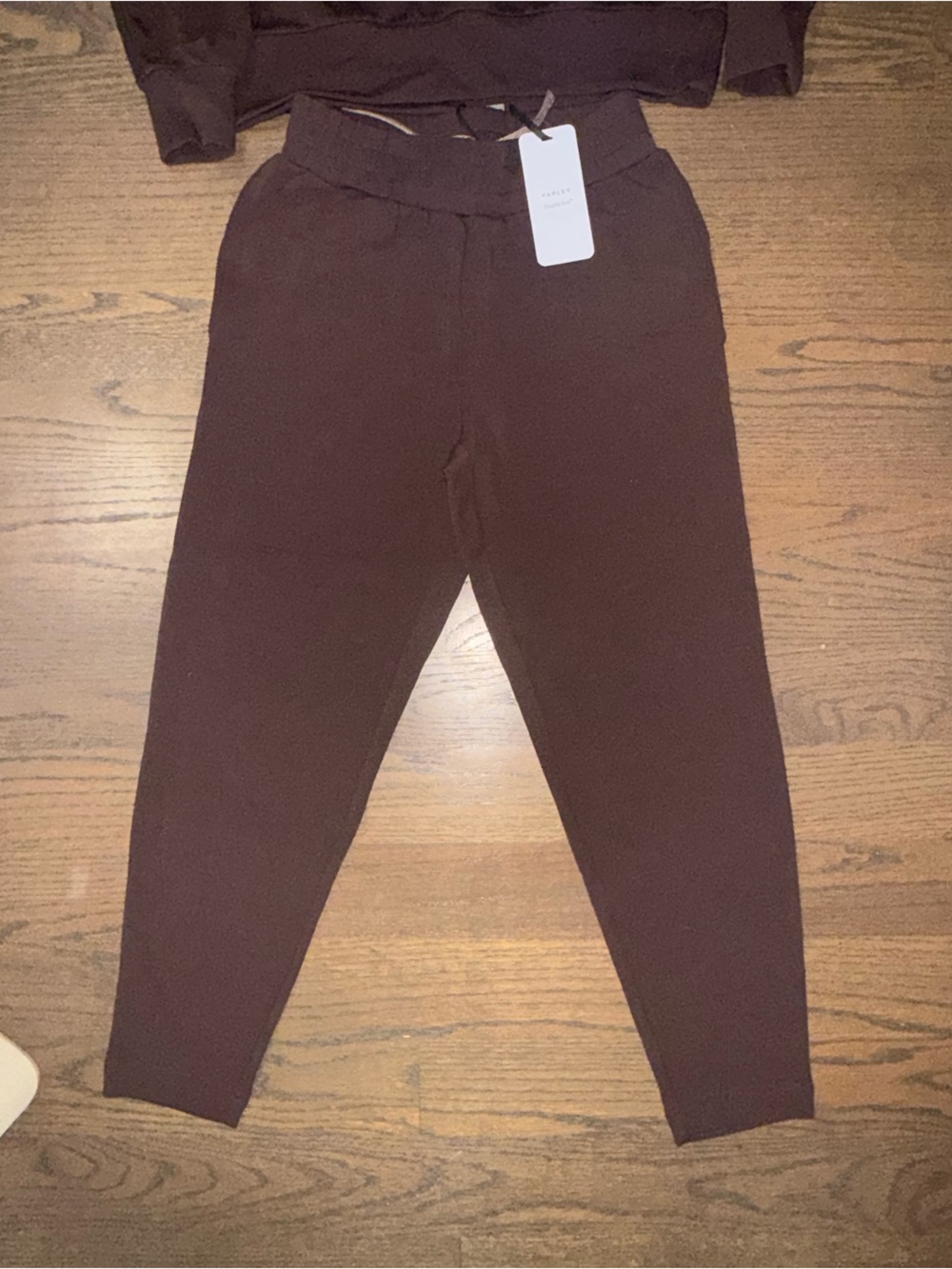 Varley NWT SZ XS Brown quarter zip and slim pant 25 - Picture 2 of 10